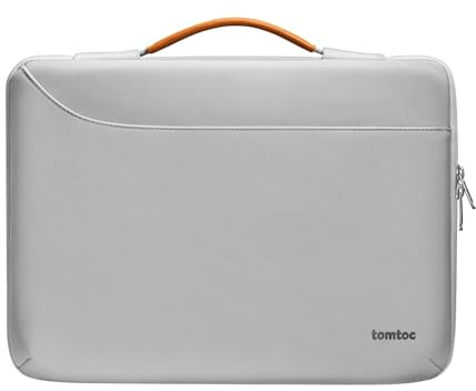 tomtoc 360 Protective Laptop Sleeve for M4 MacBook Pro 14-inch M3/M2/M1 Pro/Max A2918 A2992 2024-2021, 13-inch iPad Pro (M4)/ iPad Air (M2) with Magic Keyboard, Water-Resistant Accessory Carrying Case