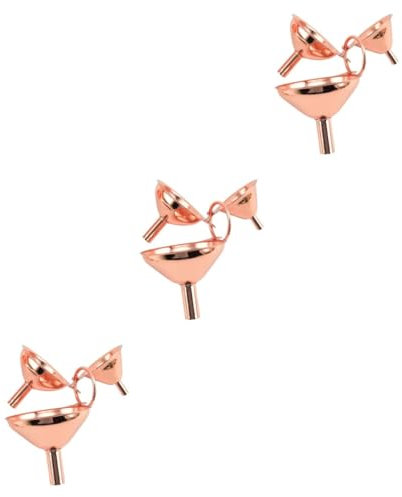 Alipis 9 Pz Imbuto Imbuti Dell'olio Separatore Di Vino Strumenti Domestici Utensili Da Cucina Mini Imbuti Kit Olio Essenziale Gadget Da Cucina Iniettore Olio Metallo Acciaio Inossidabile