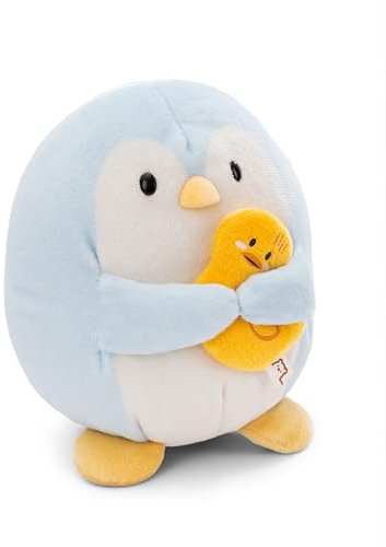 NICI MYMOCHI Pinguin Kuscheltier Waddle 16 cm mit Ente in Geschenkbox 11x12x6,5 cm, Flauschiges Stofftier zum Kuscheln, Spielen und Liebhaben - 61149