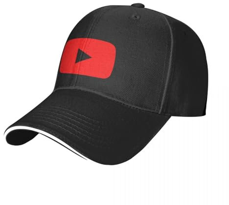 ENWIND Baseballmütze YouTube Cap Baseballmütze Golfhut Mann Golf Winterhut Golfbekleidung Herren Damen Retro Outdoor Freizeit Dad Hat Für Herren Damen Geschenk