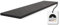 HausFux studioLINE MDF-Innenfensterbank nach Maß - 1,8 cm stark, melaminbeschichtet, mit ABS-Kante - Made in Germany - individueller Zuschnitt (Caviar Black, T x L | 40 x 80 cm)
