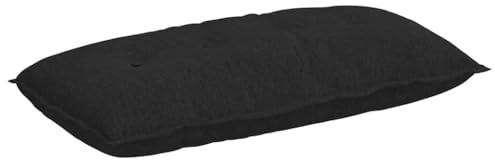 vidaXL Rückenkissen Schwarz 100 x 19 x 50 cm Stoff