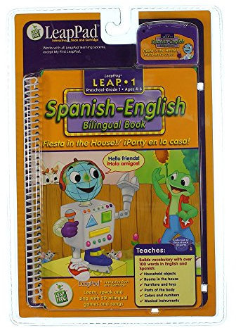 First Grade LeapPad Book - Fiesta in the House: Spanish-English Bilingual Book and Cartridge that are only for the Original Leappad learning system, not compatible with the Leappad Explorer Tablet.