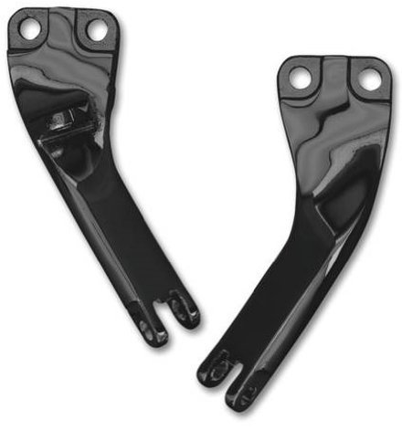 Supports marchepieds Passager Noirs Compatible avec Harley Davidson Dyna