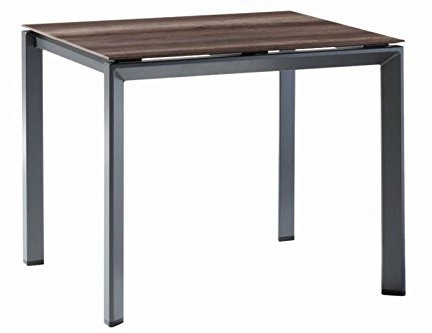 Sieger Exklusiv HPL-Tischplatte Polytec, Eiche dunkel, ca. 90x90 cm