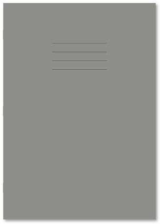 Hamelin A4 8 mm Ruled and Margin 80 Pages Exercise Book - Grey (Pack of 50)
