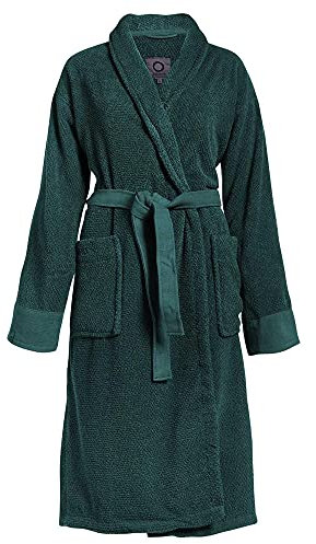 ESSENZA Bademantel Connect Organic Uni Grün, XL, 100% Baumwollfrottier, Uni