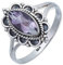 mantraroma Ring Silber Damen Amethyst facettiert Edelstein lila ausgefallen verspielt