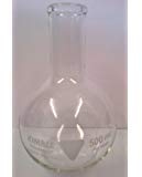 KING SCIENTIFIC 500ML HEAVY DUTY BOROSILICATE GLASS ROUND FLASK FLAT BOTTOM