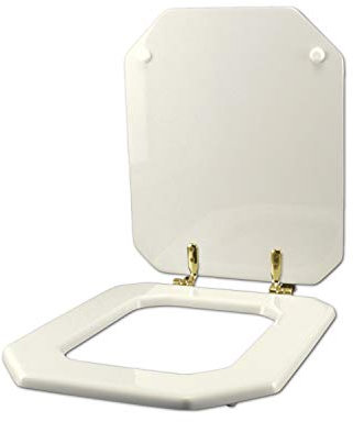 Duravit WC-Sitz 1930, achteckig, weiß, Scharnier Gold, Soft-Close-Duravit