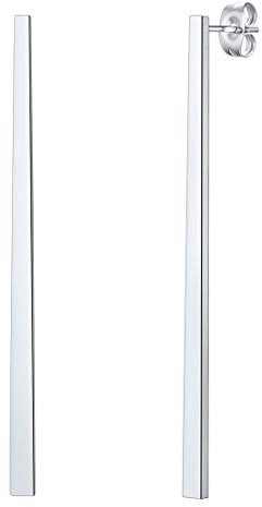 FindChic Damen Geometrie lang Bar Ohrringe Silber Bar Baumeln Ohrringe Stab Hängeohrringe mit Geschenkebox für Mädchen Frauen