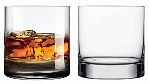 Topkapi elite 250.884 - Whisky Glas Castle Rock 35 cl (350 ml), bleifreies Kristall Glas, 2 Stück Schwerer Whisky Tumbler, Exzellenter Genuss