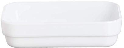 PEGANE Lot de 6 Raviers rectangulaire en Verre trempé Blanc - 26 cl