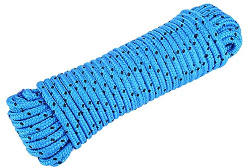 VGEBY 20m Rock Climbing Rope,Polypropylene Fiber Braided Outdoor Escape Safety Survival Rope Rescue Auxiliary Rope Cord(white) Cordrope Emergency Climbing Rope 10Mm Mountain Climbing Rope 5M