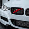 DWVV Kühlergrill Einsatz für BMW F20 F30, frontgrill einsatz für 320i 328i 330i 335i 428i(F20 F30, Rot)
