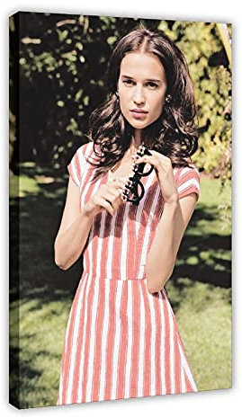 Schauspieler Alicia Vikander 34 Leinwand Poster Schlafzimmer Dekor Sport Landschaft Büro Zimmer Dekor Geschenk 40 x 60 cm Rahmen: