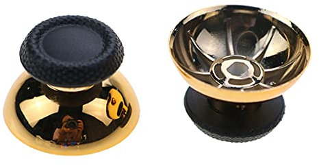 3D Analog Joystick Stick Kappe Thumbsticks Caps Pilz Kappe Kopf Rocker Ersatz für PS5 PlayStation 5 (Gold)