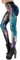 Damen Sport Leggings Schlanke Hohe Taille Sporthose Halloween Drucken Leggins Bauchkontrolle Meerjungfrauen Print Yogahose Frauen Fitness Lange Hosen Blickdicht Push Up Laufhose für Gym Yoga - M