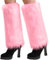 Nanxson Damen Stulpen Lange Furry Fuzzy Beinwärmer Strümpfe Winter Warm Beinlinge Stulpe TTW0034 (Rosa)
