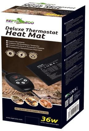 ReptiZoo Deluxe Heizmatte mit Thermostat 36 Watt 20x 45cm (AHM36)