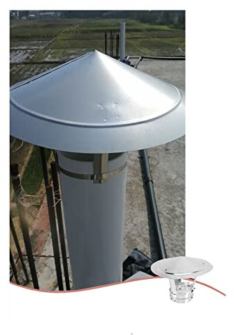 Chapeau De Cheminée Pare Pluie INOX, Chapeau De Protection Contre La Pluie Et La Neige Chapeau De Ventilation Hotte Installation Facile,Diamètre 80-300Mm/ Personnalisable,d9cm*25cm/3.54in*9.84in