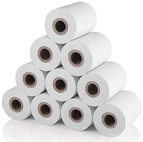 Lukasz 10 Pcs Papier Thermique, pour Mobile 58Mm 30Mm Mini Imprimante Thermique Caisse Enregistreuse ReçU Papier Rouleau