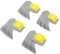 Zerodis 4pcs Brosses de Récurage Cycloniques Système de Piscine Brosse de Récurage Plastique Caoutchouc Brosse Cyclonique Pièces de Rechange pour Nettoyeur Zodiac MX8 Mx6 R0714400 Brosse