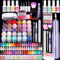 Saviland Dip Powder Nail Kit Keratin: 30 Versatile Colors Dip Nail Powder Starter Kit Dip Nails Portable Nail Drill Kit Complete Dip Liquid Set Powder Tray Nail Strengthen Manicure DIY Home Nail Salon