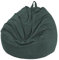 FANSU Sitzsack Waschbar, Sitzsack Ohne Füllung, Sitzsack-StuhlbezugIndoor Outdoor, Sitzsäcke für Kinder Erwachsene, Kordsamt Textile Aufbewahrung (100x120cm,Dunkelgrün)
