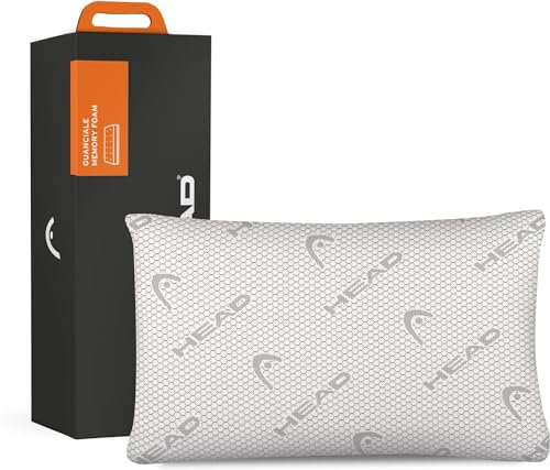 HEAD Active Rest - Nackenkissen Kopfkissen Ergonomisch Perforiert, Nackenstützkissen aus Graphen Antistatisch Hält Melatoninspiegel Hoch, Memory Foam Orthopädisches Kissen Milbenresistent Pillow 42x72