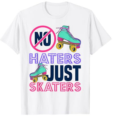 Rollschuh Retro Disco Roller Skates 80er T-Shirt