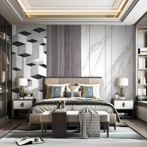 Tapete Weißer Marmor Schwarz Fototapete Vliestapete Fototapete 3d Effekt Dekoration Tapeten Wohnzimmer Wallpaper Büro Flur Fototapete Schlafzimmer Kinderzimmer Tapete 400x240cm