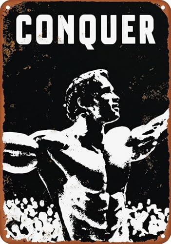 Arnold Schwarzenegger Vintage-Blechschild aus Aluminium, Wandkunst, Heimdekoration, Küche, Poster, Café, Pub, 20,3 x 30,5 cm