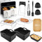 Johyzmpun Set di accessori per friggitrici ad aria calda Dual Zone per Ninja Foodi AF300EU, AF400EU, Innsky, Princess Dual Airfryer accessori 7,6L-9,5L,10 accessori friggitrice ad aria calda