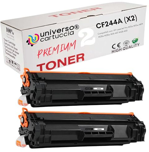 universo cartuccia - 44A CF244A Kit 2 Toner kompatibel mit HP MFP LaserJet Pro M14/M17/M15a/M15w/M16a/M16w/M28a/M28w/M29a/M29w/M31