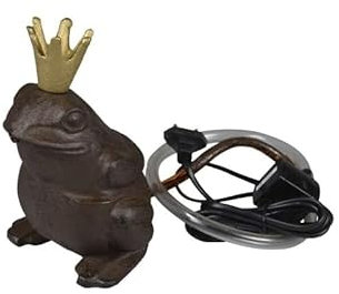 Gwenys Haus Wasserspeier Froschkönig mit Pumpe