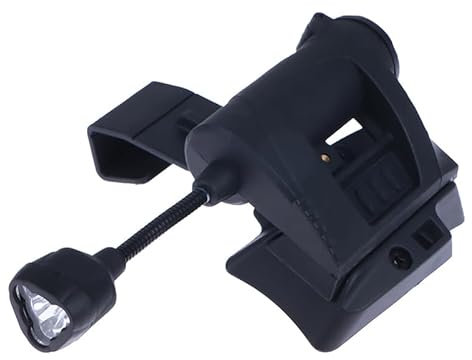 kekafu Luz táctica del Casco de Airsoft, luz táctica del Casco de Airsoft para Cazar Linterna Fuerte de Ahorro de energía