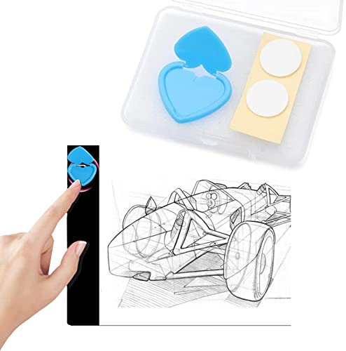Fukamou Lichtschalterabdeckung In Herzform | Dimmer Art Supplies Touch Button Tools Kits,5D-Diamant-Malzubehör Gilt Für A3 A4 A5 B4, Light Pad Protectors Light Pad Touch Button