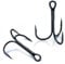 9KM DWLIFE Treble Fishing Hooks 50pcs,Triple Hooks High Carbon Steel Brabed Sharp,Replacement Fishing Hooks on Hard Lures for Freshwater Saltwater(Size 14#)