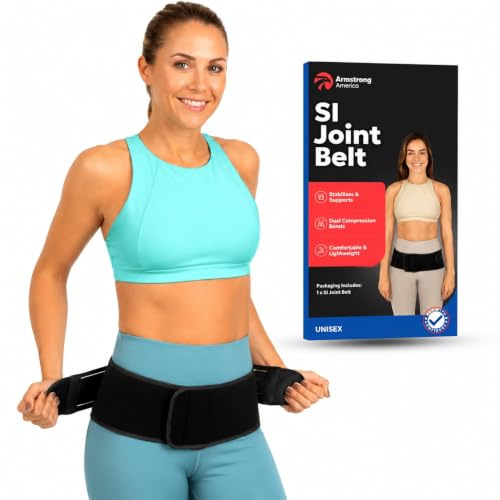 SI Belt Sacroiliac Belt | Sciatica Pain Relief Brace | Belt for Sciatic Pain | Trochanteric SI Belt for Men | SI Joint Belt for Women Men | Hip Brace for Lower Back Regular (Hips 30 to 43)