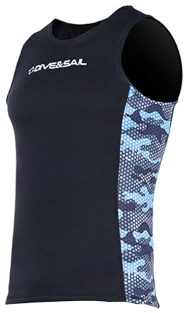 LOVIVER Neoprenanzug-Weste für Damen und Herren, Surf-Oberteile, Wassersport, Badeanzug, Neoprenanzug, Jacke, Tauchen, ärmellose Weste zum Kanufahren,