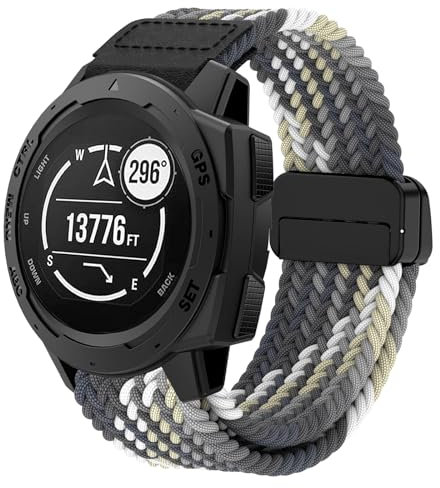 Osinaga Magnetisches Nylon Ersatzarmband für Garmin Instinct 2, Solar, Tactical und Esports Modelle