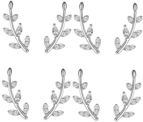 DEARMAMY 5 Paar Blattohrringe Ohrstecker Damen Ohrkletterer Ohrringe Kletterer Ohrringe Für Damen Kletterohrringe Für Ohr Crawler Winzige Ohrstecker Ohrring Crawler Für