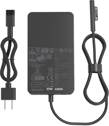 65W Surface Charger Fit for Microsoft Surface Pro 9 8 7+ 7 6 5 4 3 X Surface Laptop 5 4 3 2 1 Surface Go 3 2 1 Fit Model 1706 1800 1943 1963 1625 1796 1769 1735 Laptop AC Adapter Power Supply Cord
