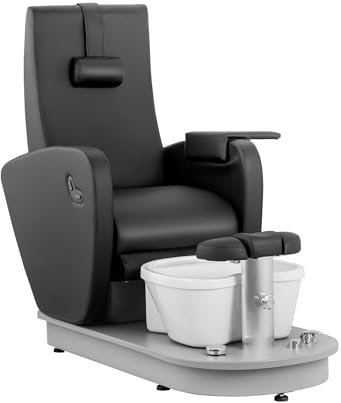 physa Electric Pedicure Chair - with foot bath - 115 W - 200 kg - black Pedicure station Massage pedicure chair Pedicure massage chair Pedicure spa chair