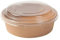 Arredo Chef Bol Salade Kraft à Emporter, Jetable - Lot de 50 (Couvercle PET, 1000 ML)