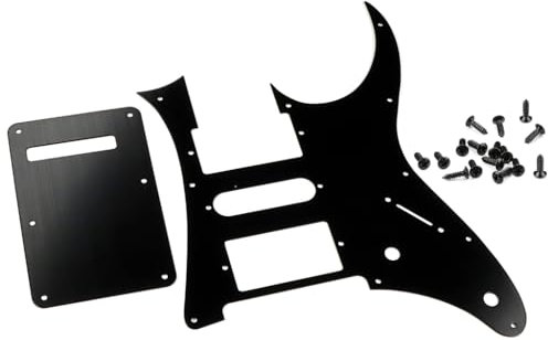 RuiJOTWAT HSH Gitarren-Schlagbrett, E-Gitarren-Zubehör, Humbucker-Ersatz-Schlagbrett, passend für Ibanez RG250 Style 7 V, Schwarz