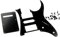 RuiJOTWAT HSH Gitarren-Schlagbrett, E-Gitarren-Zubehör, Humbucker-Ersatz-Schlagbrett, passend für Ibanez RG250 Style 7 V, Schwarz