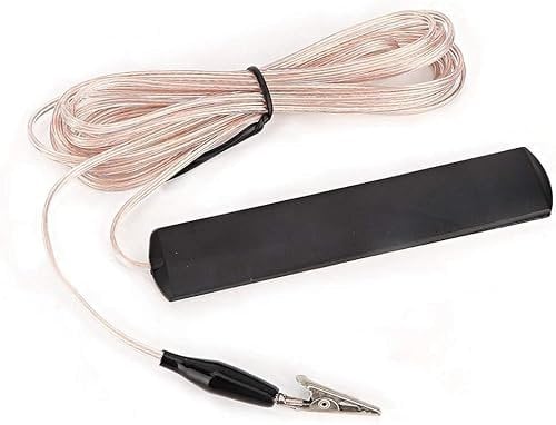CYSFETENA Wurfantenne ANT-108SE für UKW-Radio, 3.2m Kupferdraht 5dB Gewinn Antenne, Indoor Zimmerantenne Radio für Heim-Audio AV Leistungsverstärker Empfänger