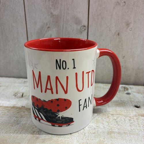 WHITE COTTON CARDS Man UTD Football Mug (Mug-F4)